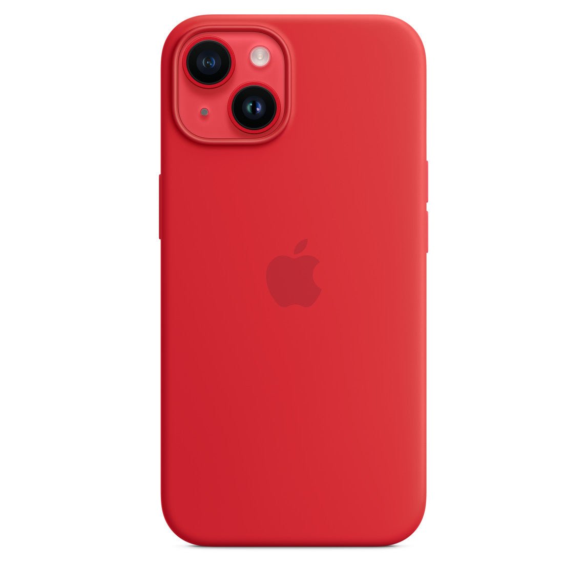 Husa de protectie Apple cu MagSafe pentru iPhone 14, Silicon - Culoare Red - mag-genius-accesorii