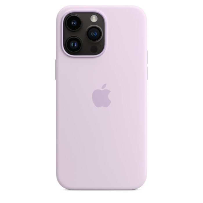 Husa de protectie Apple cu MagSafe pentru iPhone 14 Pro, Silicon culoare Lilac - mag-genius-accesorii
