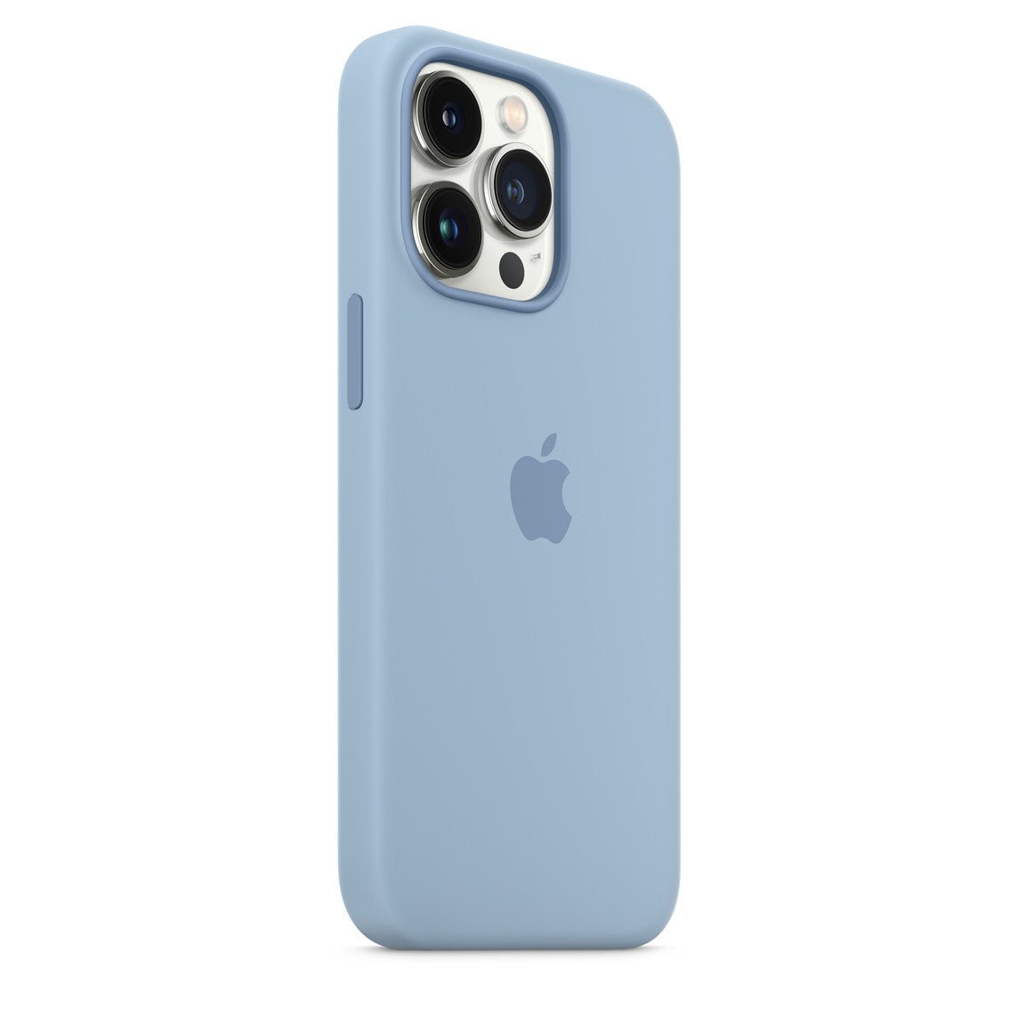 Husa de protectie Apple cu MagSafe pentru iPhone 13, Silicon - Culoare Blue Fog - mag-genius-accesorii