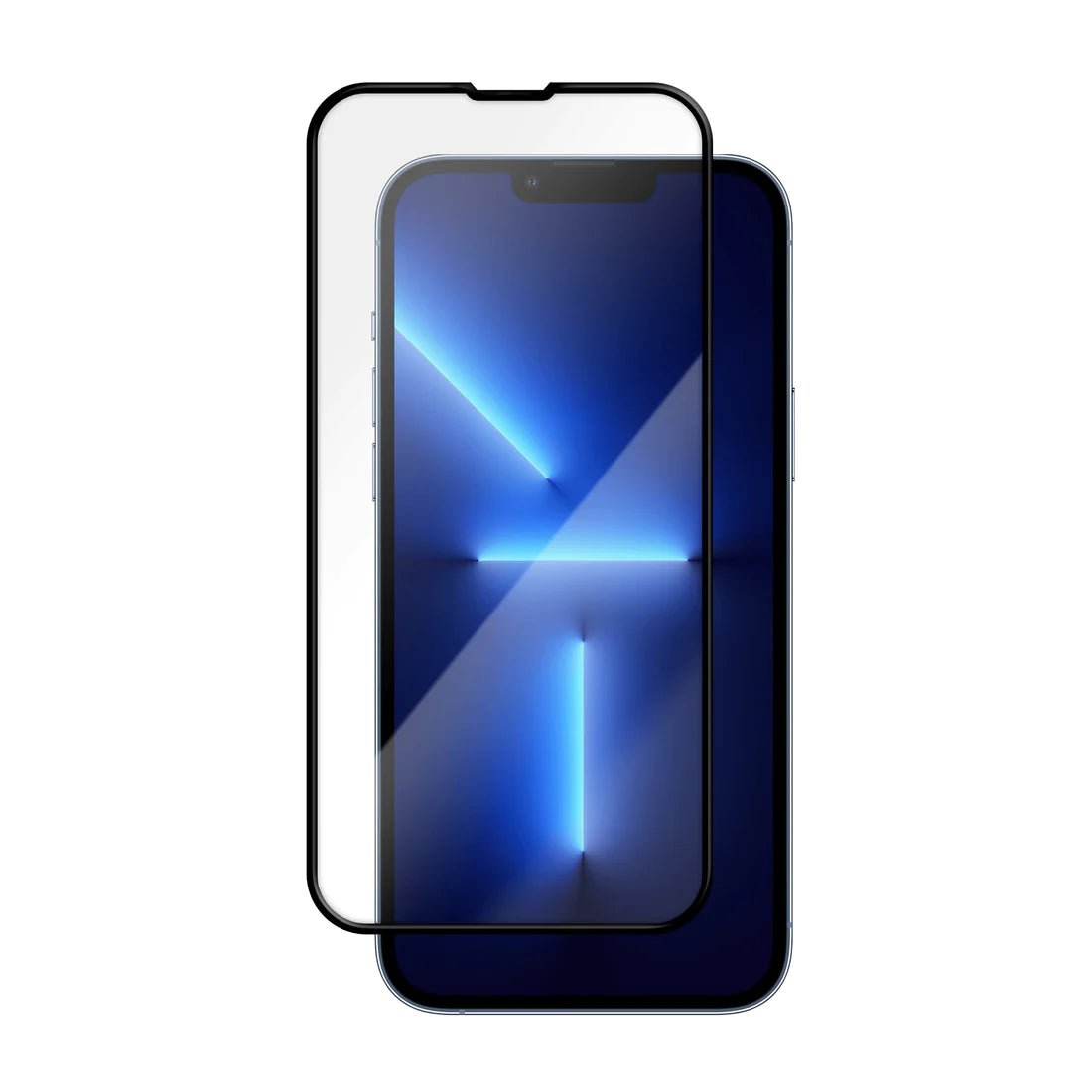 FOLIE IPHONE 14 PLUS, 13 PRO MAX, 3D TEMPERED GLASS EASY FIT, ANTI-SHATTER EDGE, BLACK - mag-genius-accesorii
