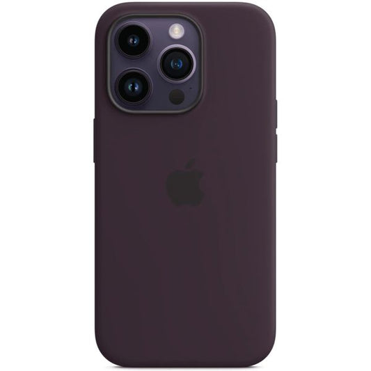 Husa de protectie Apple cu MagSafe pentru iPhone 14 Pro, Silicon,Elderberry - mag-genius-accesorii