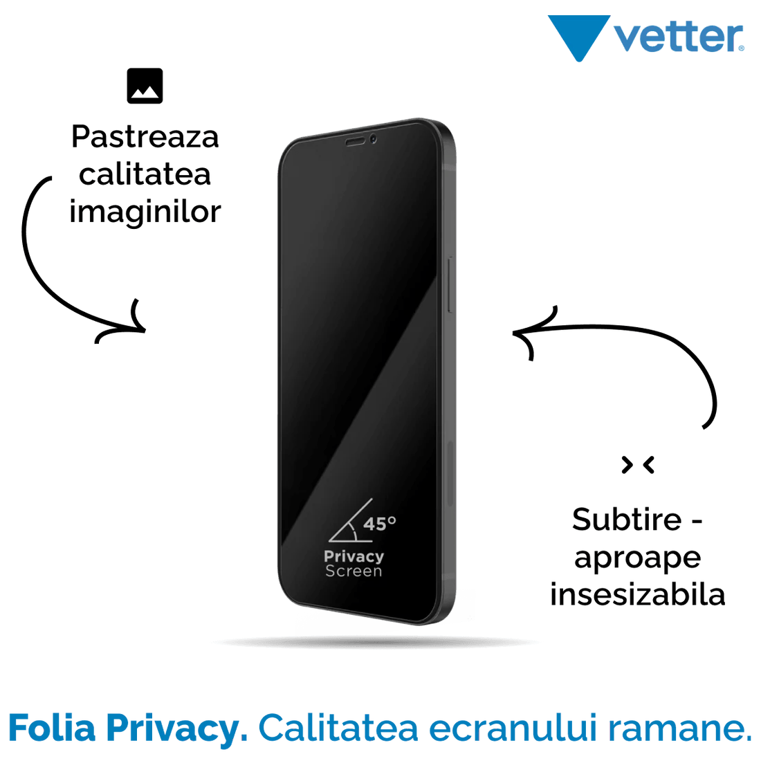 FOLIE IPHONE 12 PRO, 12, 3D PRIVACY SERIES - mag-genius-accesorii