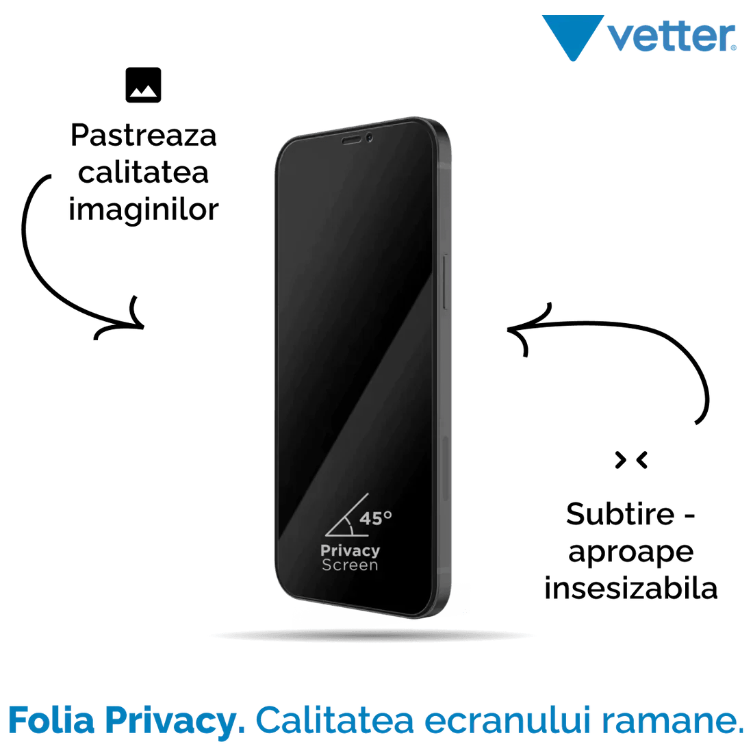 FOLIE IPHONE 13 MINI 3D PRIVACY SERIES - mag-genius-accesorii
