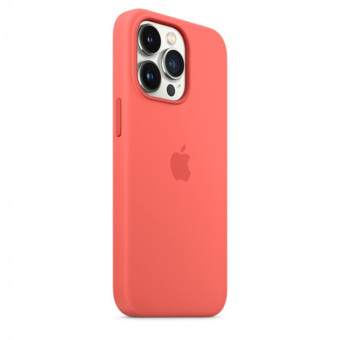 Husa de protectie Apple cu MagSafe pentru iPhone 13 Pro Max, Silicon - Culoare Pink Pomelo - mag-genius-accesorii