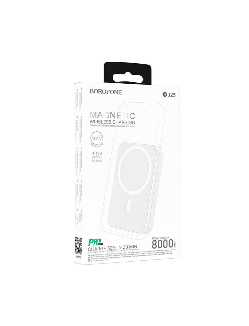 Baterie MagSafe, USB-C 20W, 8.000mAh, Wireless Charging | WHITE - mag-genius-accesorii