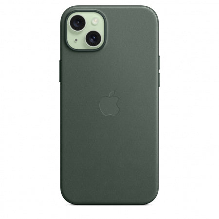 Husa de protectie Apple FineWoven cu MagSafe pentru iPhone 15 Plus, Evergreen