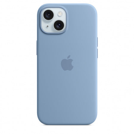 Husa de protectie Apple Silicon cu MagSafe pentru iPhone 15 ,Winter Blue