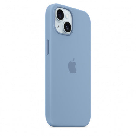 Husa de protectie Apple Silicon cu MagSafe pentru iPhone 15 ,Winter Blue