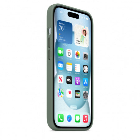 Husa de protectie Apple Silicon cu MagSafe pentru iPhone 15 ,Cypress