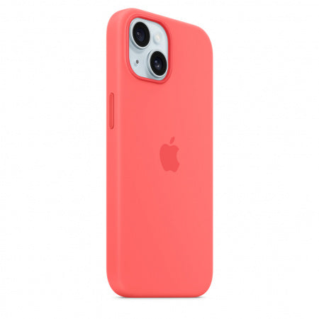 Husa de protectie Apple Silicon cu MagSafe pentru iPhone 15 ,Guava