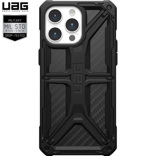 Husa iPhone 15 Pro UAG Monarch Kevlar Black - Eleganță, Durabilitate și Protecție de Excepție