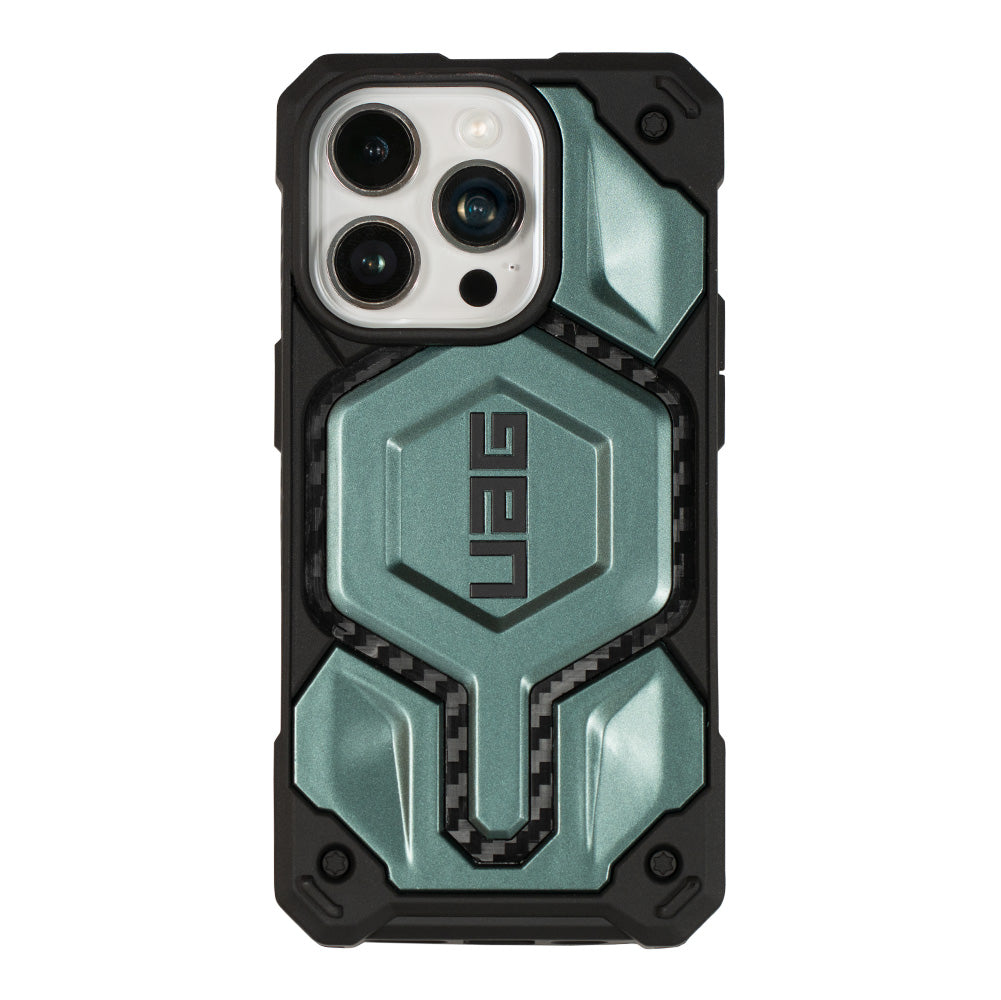 Husa iPhone 12 Pro Verde - UAG Monarch Pro MagSafe Carbon Fiber