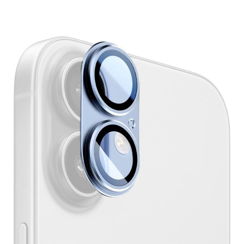 Folie Camere iPhone 17 -KIT, FullGlue Cover, Metallic, BLUE