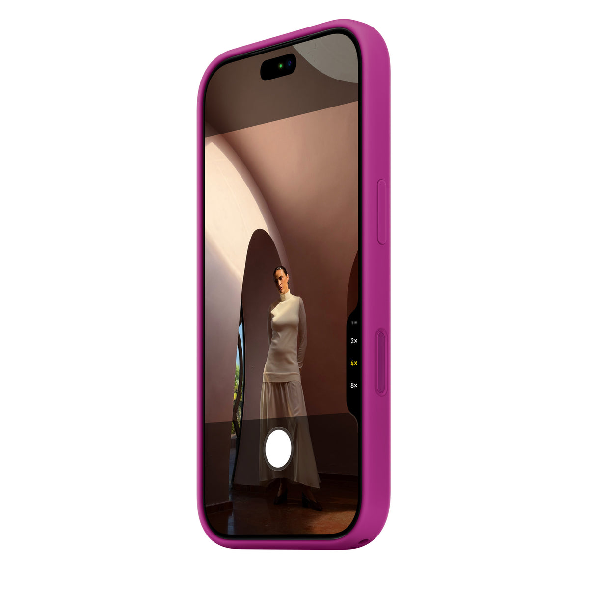 Husa iPhone 18 Pro Silicone Case cu MagSafe, Magenta