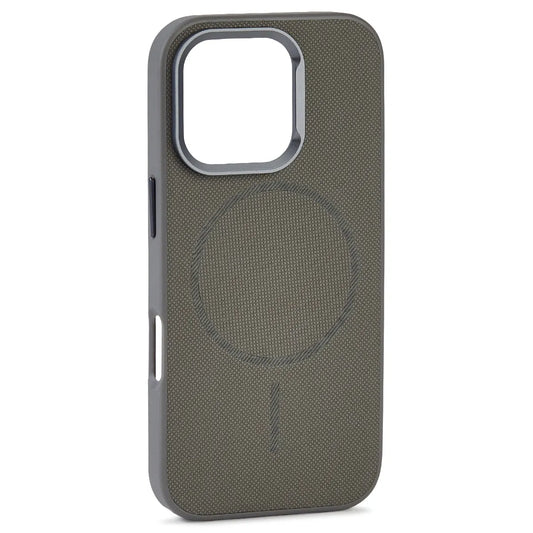 Husa Vegan Leather cu MagSafe pentru iPhone 16 Pro,Taupe