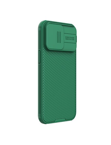 Husa Nillkin, pentru iPhone 15 Pro Max, Protectie Camera Shield Pro, TPU,Deep Green