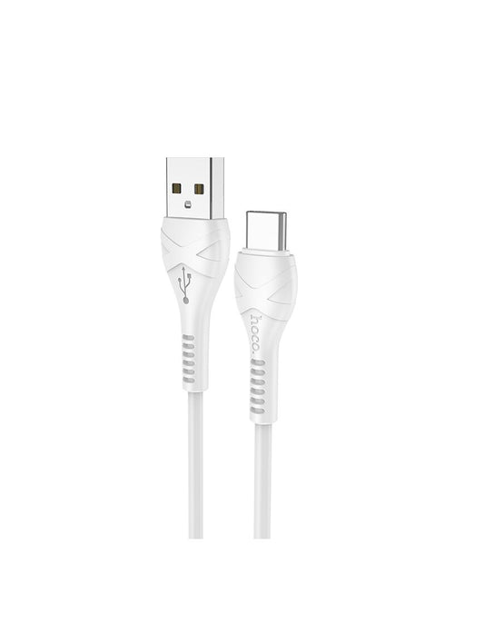 Cablu Incarcare si Date, 2.4A, 18W, USB-A la USB-C, 1m | WHITE - mag-genius-accesorii