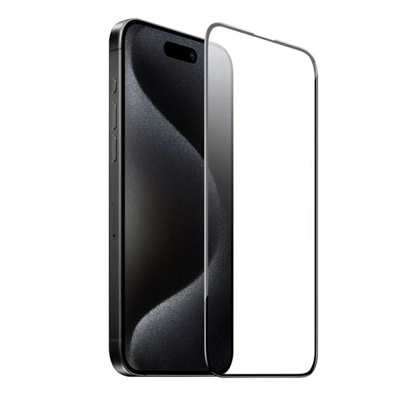 Folie Hoco - iPhone 16 Pro Max, Full Glue 6D, Large Arc - Clear | Black