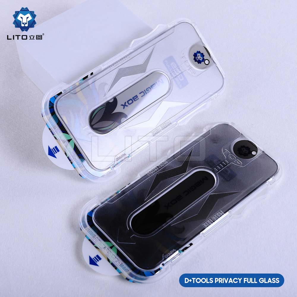 Folie sticlă iPhone 12 Pro Lito Magic Privacy, cu kit de aplicare