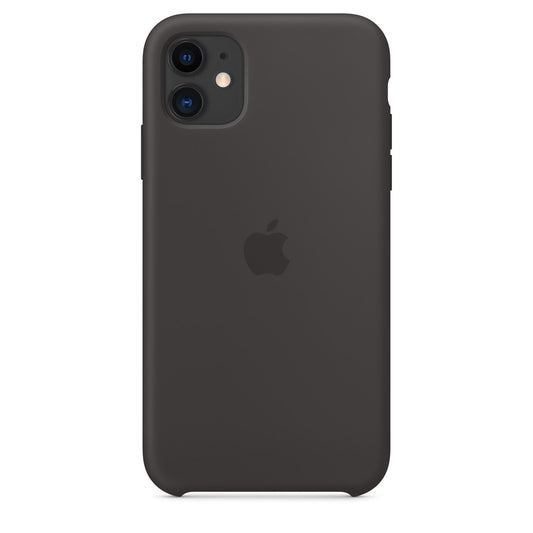 Husa Originala iPhone 11 Apple, Silicon - Culoare Black