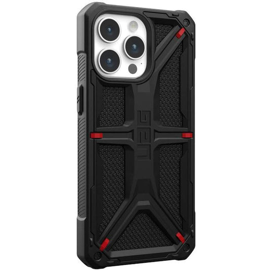 Husa iPhone 15 Pro Max UAG Monarch Kevlar Black  Durabilitate și Protecție