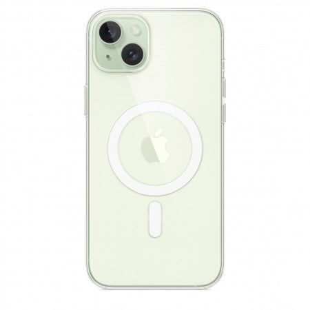 Husa de protectie Apple Silicon cu MagSafe pentru iPhone 15 ,Transparenta