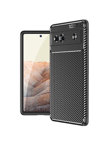 Husa AutoFocus, pentru Samsung A33, Carbon Design, TPU, BLACK