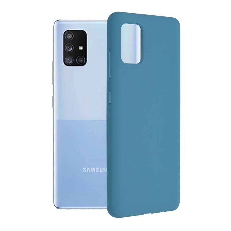 Husa Samsung Galaxy A71 4G Techsuit Soft Edge Silicone, albastru