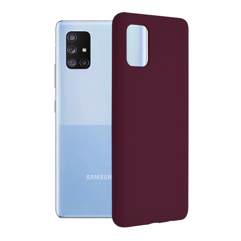 Husa Samsung Galaxy A71 4G Techsuit Soft Edge Silicone, violet