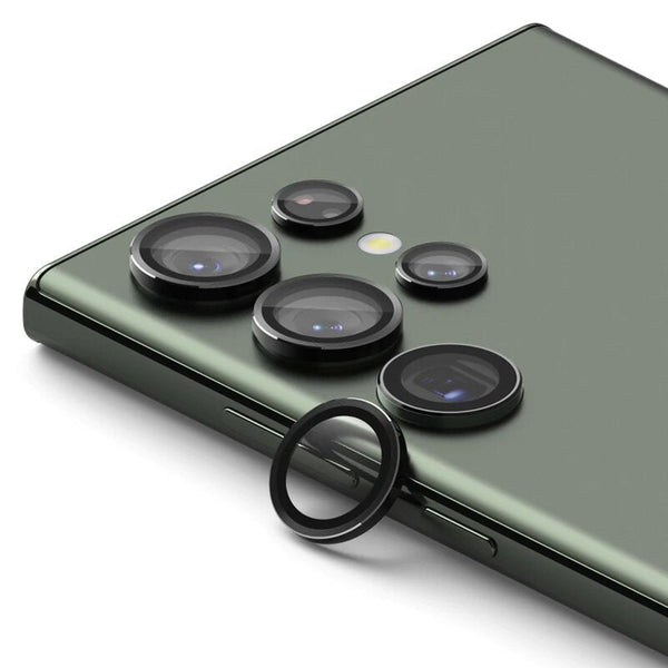 Folie Sticla Samsung S25 Plus, Camera Lens Frame, negru