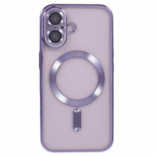 Husa Plating, iPhone 16 , cu MagSafe, ElectroEdge, Purple