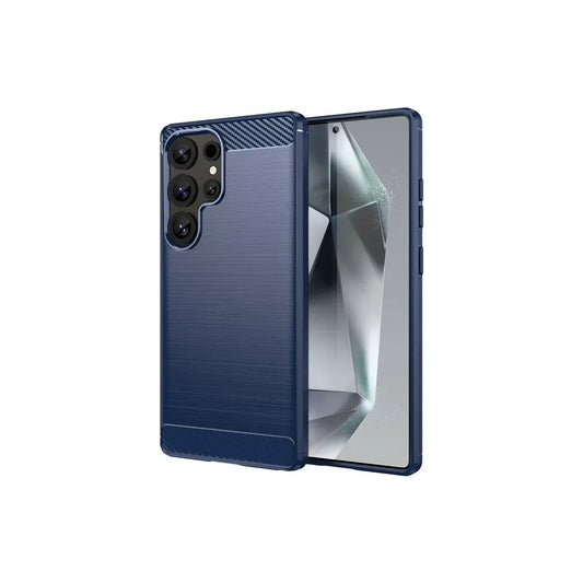Husa Brush - Samsung S25 Ultra - Metall Design | BLUE