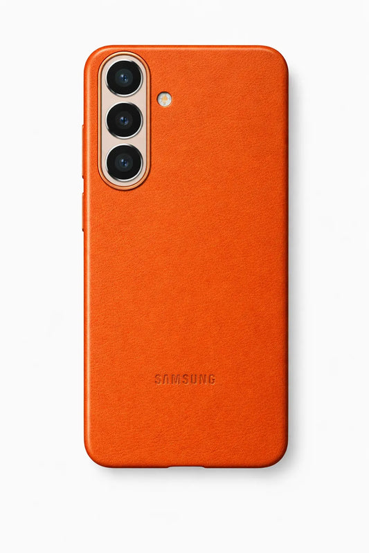 Husa Samsung S26 Plus,Originala Piele Kindsuit cu MagSafe, Orange