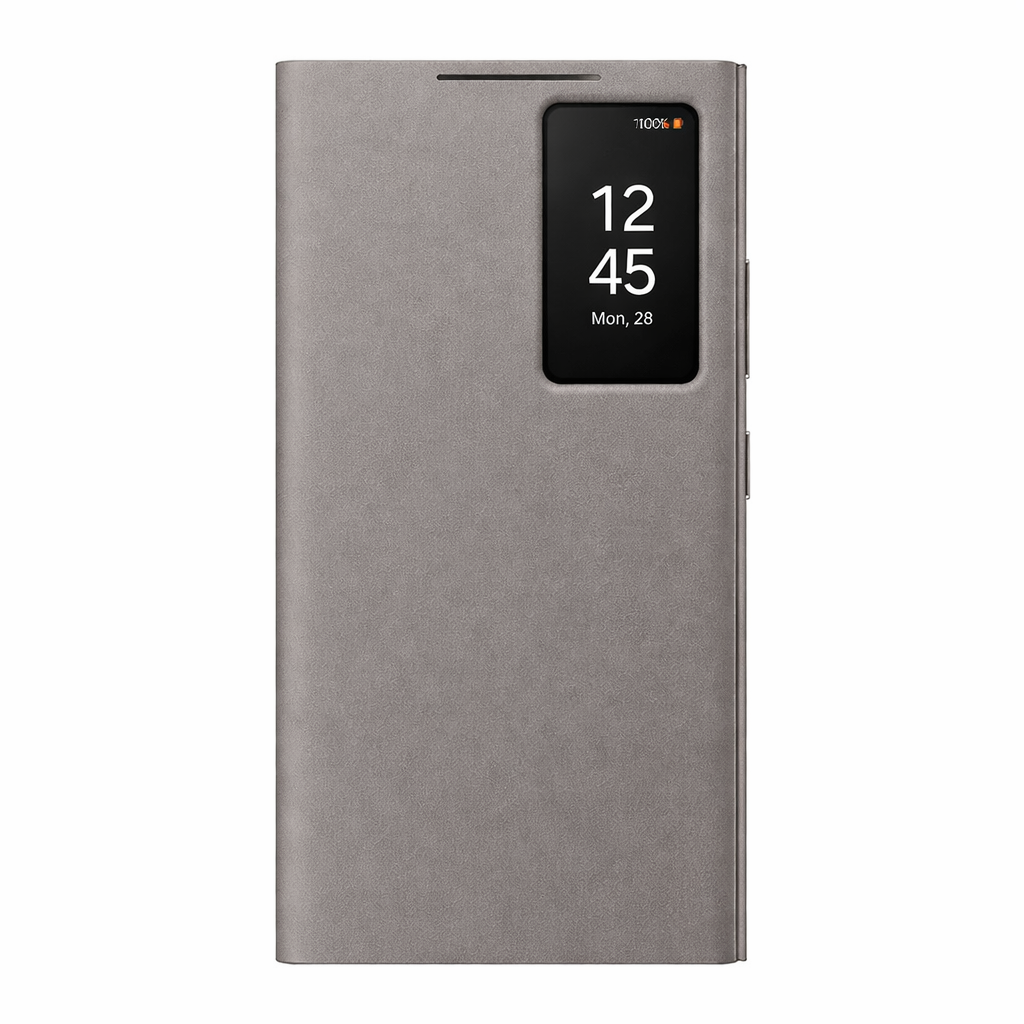 Husa Samsung S24 Ultra Smart View Wallet,Taupe