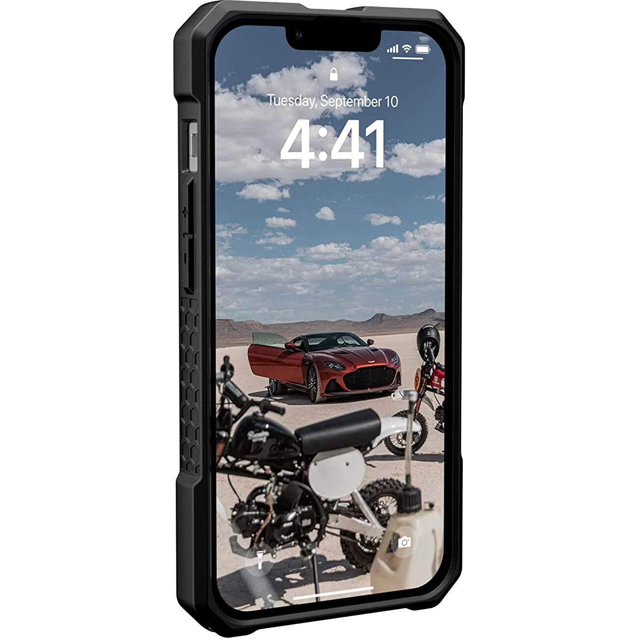 Husa iPhone 13 mini Midnight - UAG Monarch Pro MagSafe Carbon Fiber