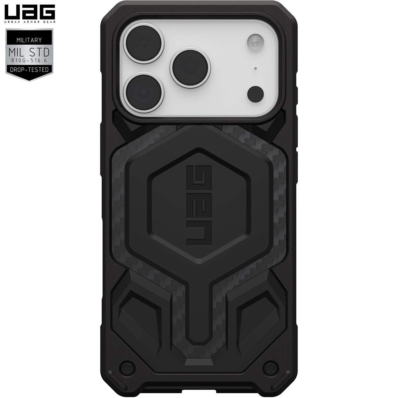 Husa pentru iPhone 17 Pro Max - UAG Monarch Pro - Carbon Fiber