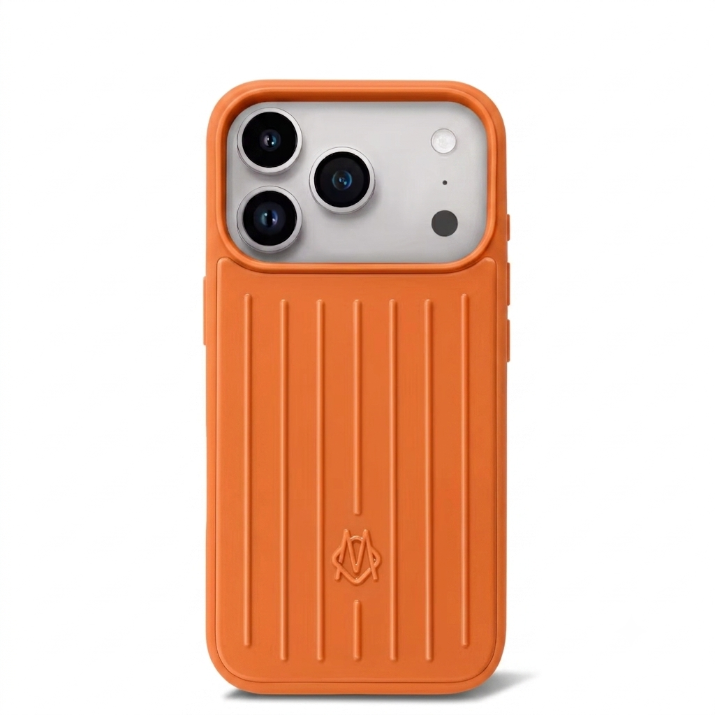 Husă iPhone 17 Pro Max din Aluminiu Rimowa, Cosmic Orange