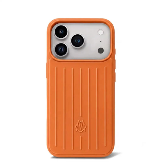 Husă iPhone 17 Pro Max din Aluminiu Rimowa, Cosmic Orange