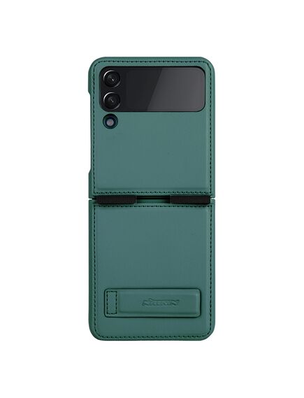 Husa Nillkin, pentru Samsung Galaxy Z Flip 4, Qin Leather, PC Leather,Deep GREEN