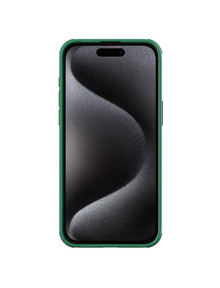 Husa Nillkin, pentru iPhone 15 Pro Max, Protectie Camera Shield Pro, TPU,Deep Green