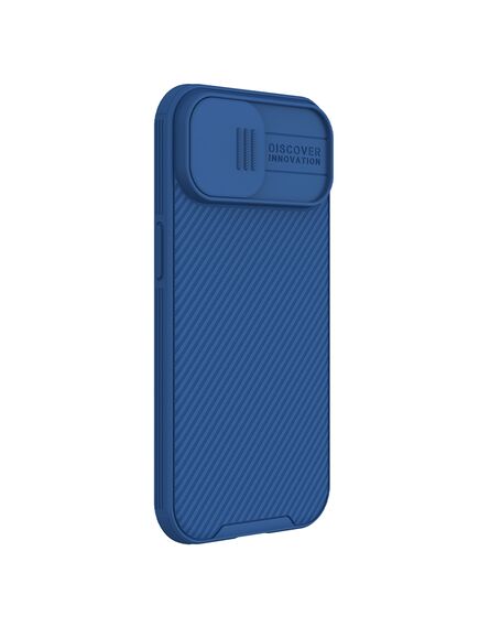 Husa Nillkin, pentru iPhone 15, Protectie Camera Shield Pro, TPU, Blue