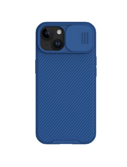 Husa Nillkin, pentru iPhone 15, Protectie Camera Shield Pro, TPU, Blue