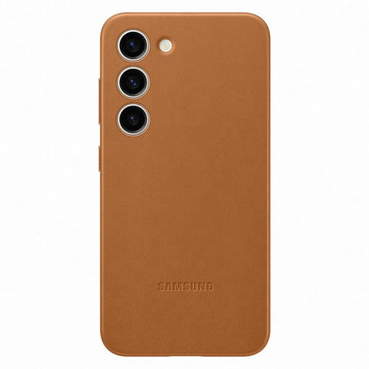 Husa Originala Samsung Galaxy S23, Piele Camel