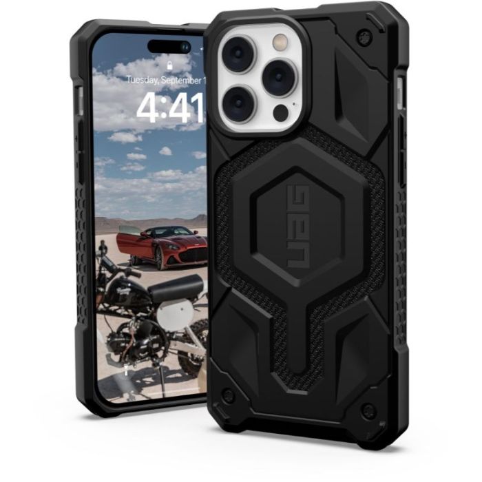 Husa iPhone 13 Pro - UAG Monarch Pro MagSafe Kevlar Black