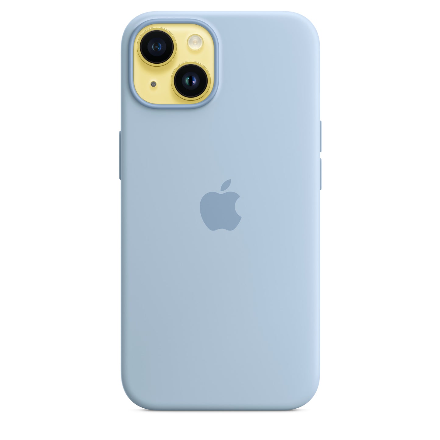 Husa de protectie Apple cu MagSafe pentru iPhone 14, Silicon Sky