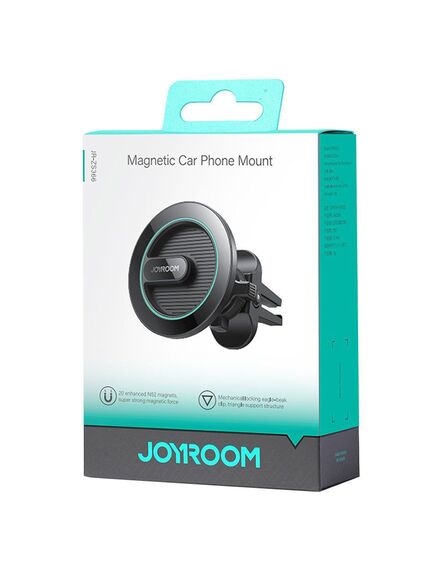 Joyroom Suport Auto, Magnetic, montaj Ventilatie, MultiAngle, PushLock, BLACK