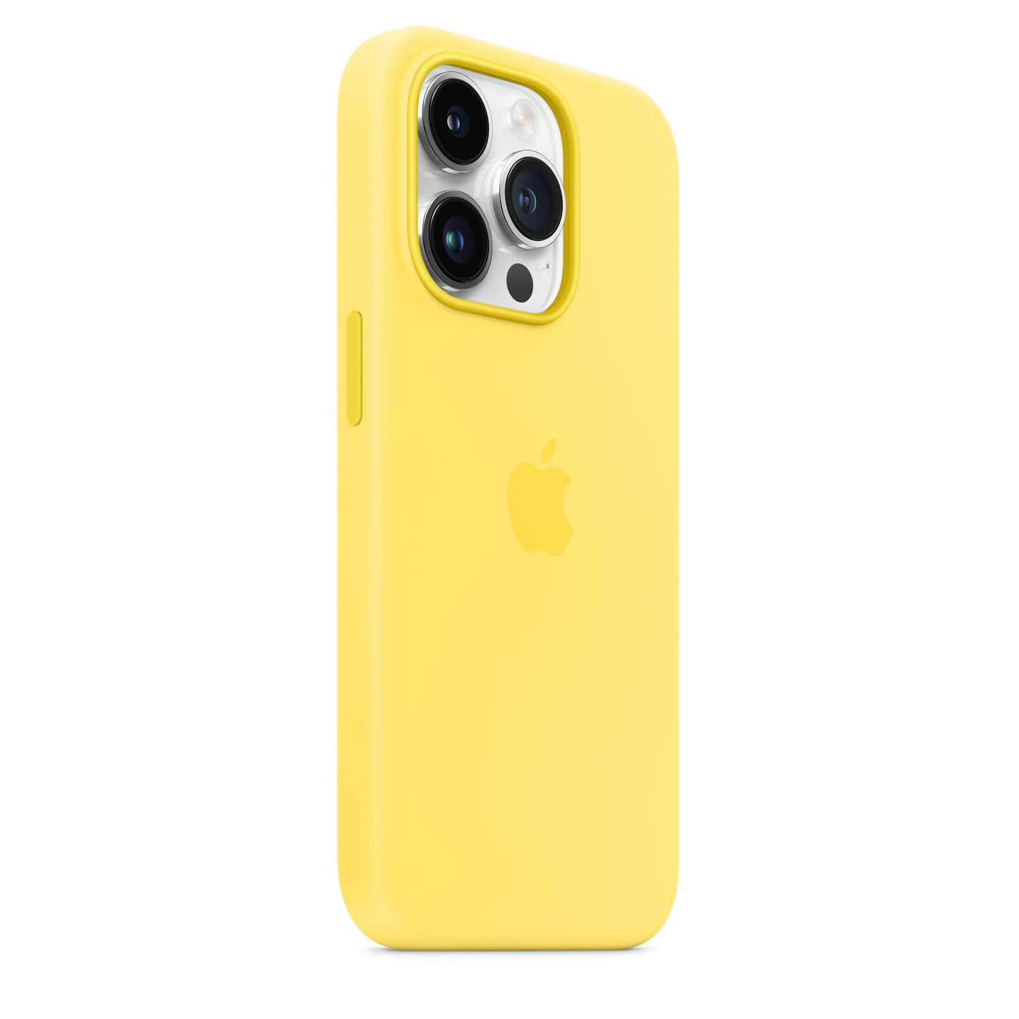 Husa de protectie Apple cu MagSafe pentru iPhone 14 Pro Max, Silicon Canary Yellow - mag-genius-accesorii