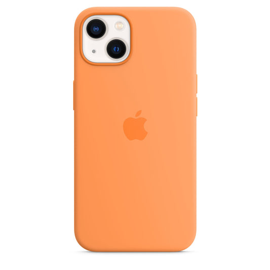 Husa de protectie Apple cu MagSafe pentru iPhone 13, Silicon - Culoare Marigold