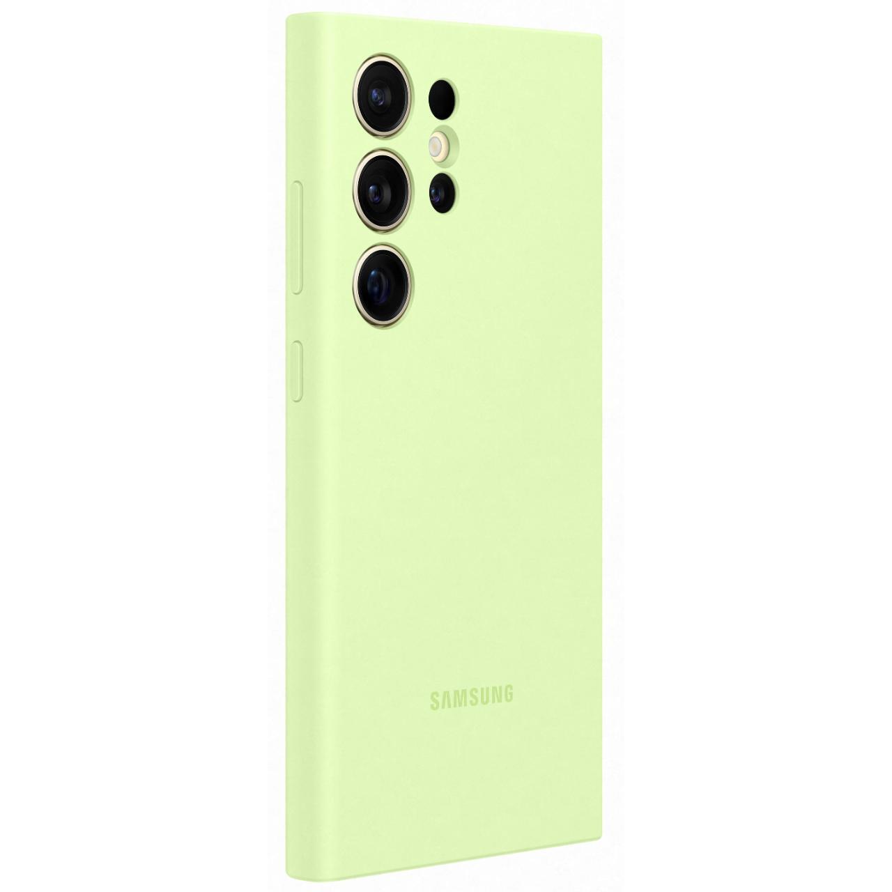 Husa din silicon Samsung S24 Ultra Originala, Lime