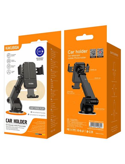 Suport Auto, cu cleme laterale, montaj Bord, MultiAngle, brat ajustabil,